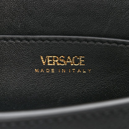 Versace Grained Calfskin La Medusa Chain Crossbody Bag Black 6 of 10