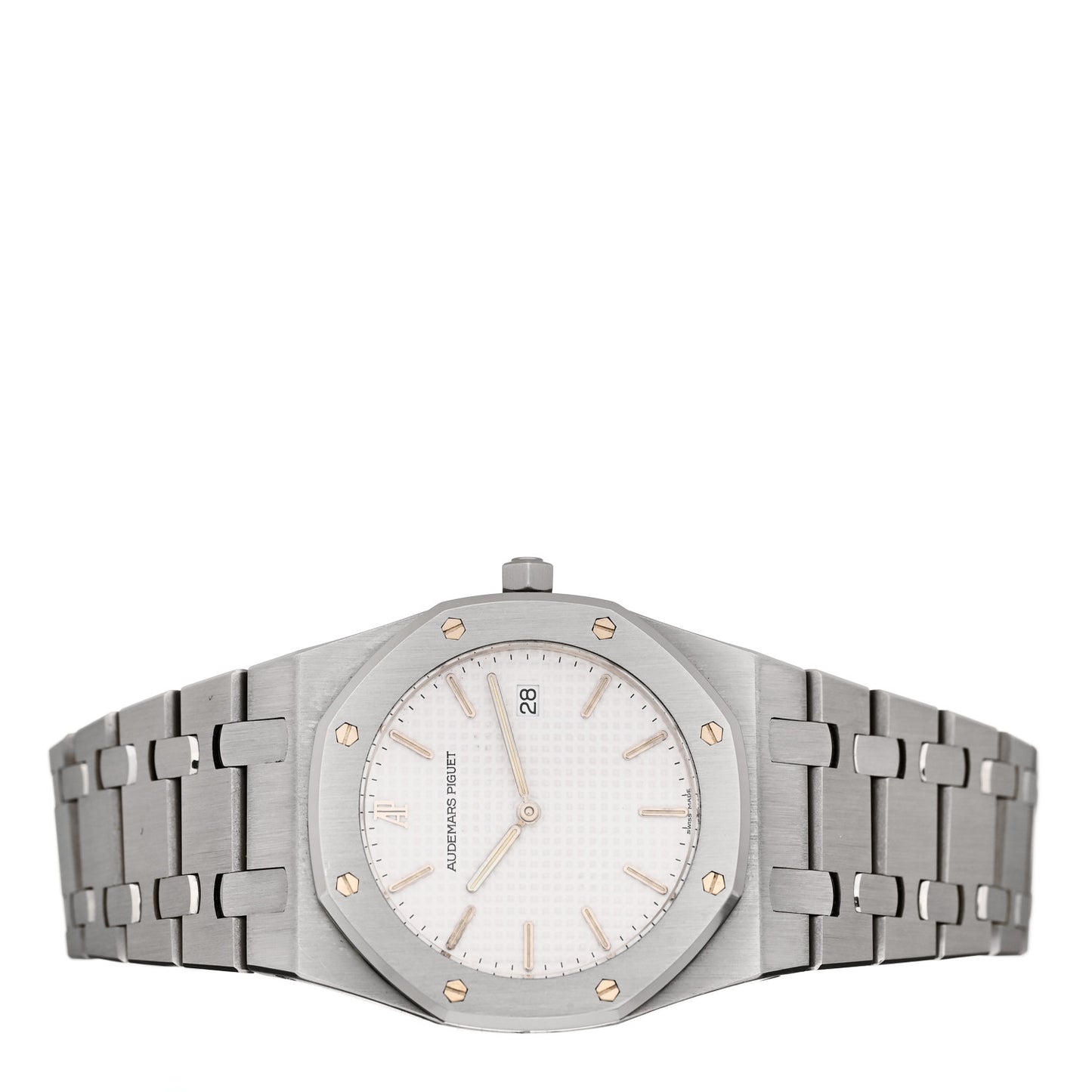 Stainless Steel 33mm Royal Oak Quartz Watch White 56175ST