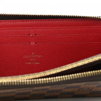 Louis Vuitton Damier Ebene Clemence Wallet Cherry 6 of 8