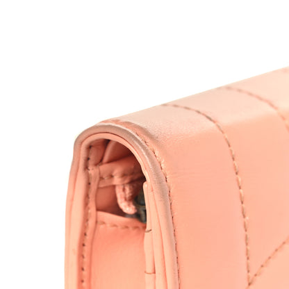 Gucci Calfskin Vertical Ring Matelasse GG Marmont Card Case Wallet Peachy Chic 11 of 11