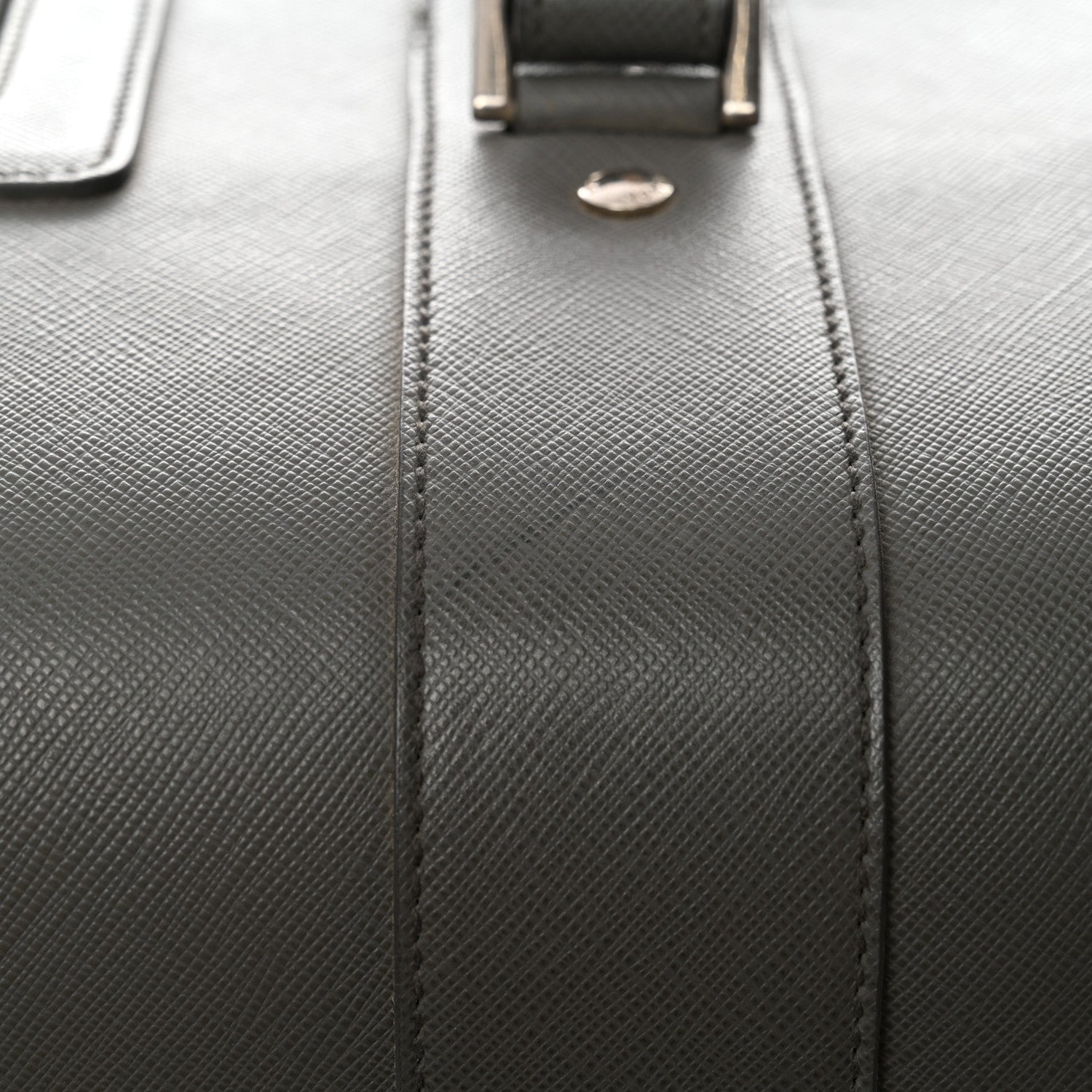 Prada Saffiano Travel Trolley Luggage Mercurio 8 of 10