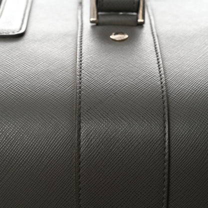 Prada Saffiano Travel Trolley Luggage Mercurio 8 of 10