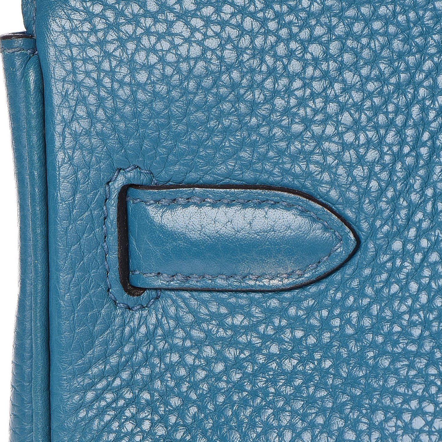 Taurillon Clemence Birkin 30 Bleu Izmir