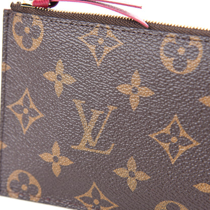 Louis Vuitton Monogram Felicie Chain Wallet Zippered Insert Fuchsia 9 of 9