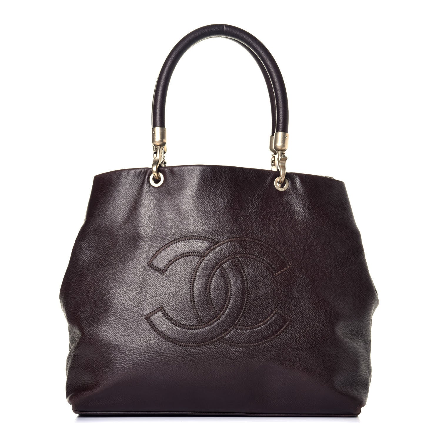 Chanel Caviar CC Tote Brown 1 of 8