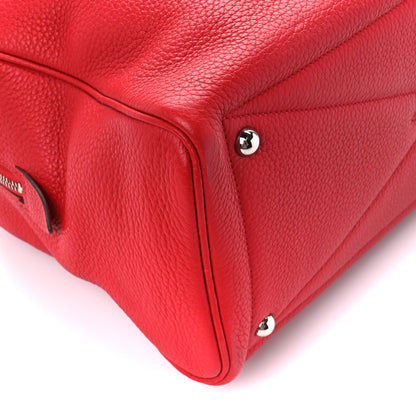 Hermes Taurillon Clemence Victoria II 35 Rouge Garance 11 of 13