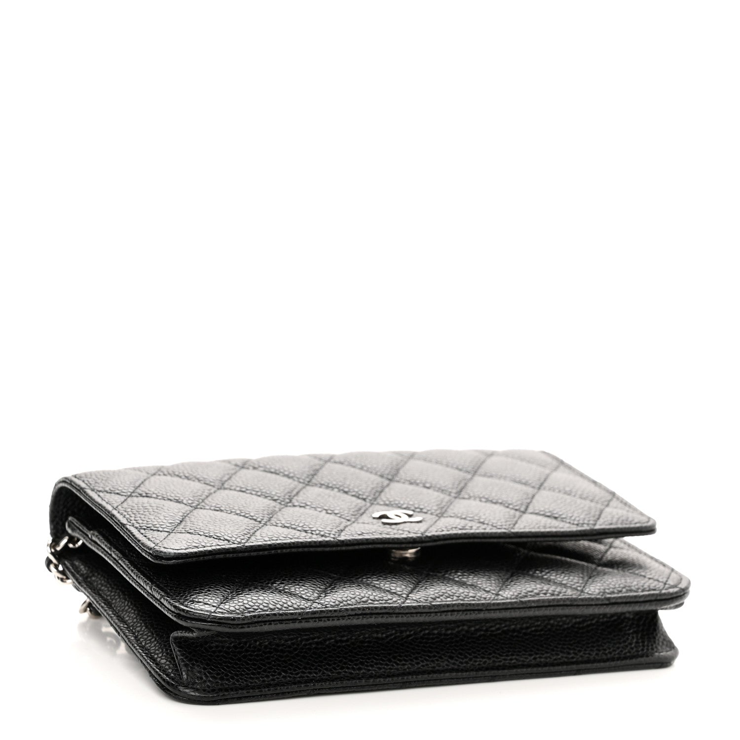 Chanel Caviar Quilted Wallet On Chain WOC Black 4 of 12