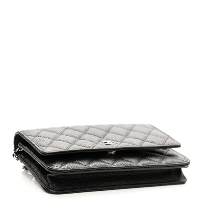 Chanel Caviar Quilted Wallet On Chain WOC Black 4 of 12