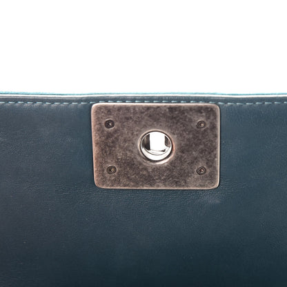 Chanel Velvet Quilted Small Boy Flap Turquoise 9 of 9