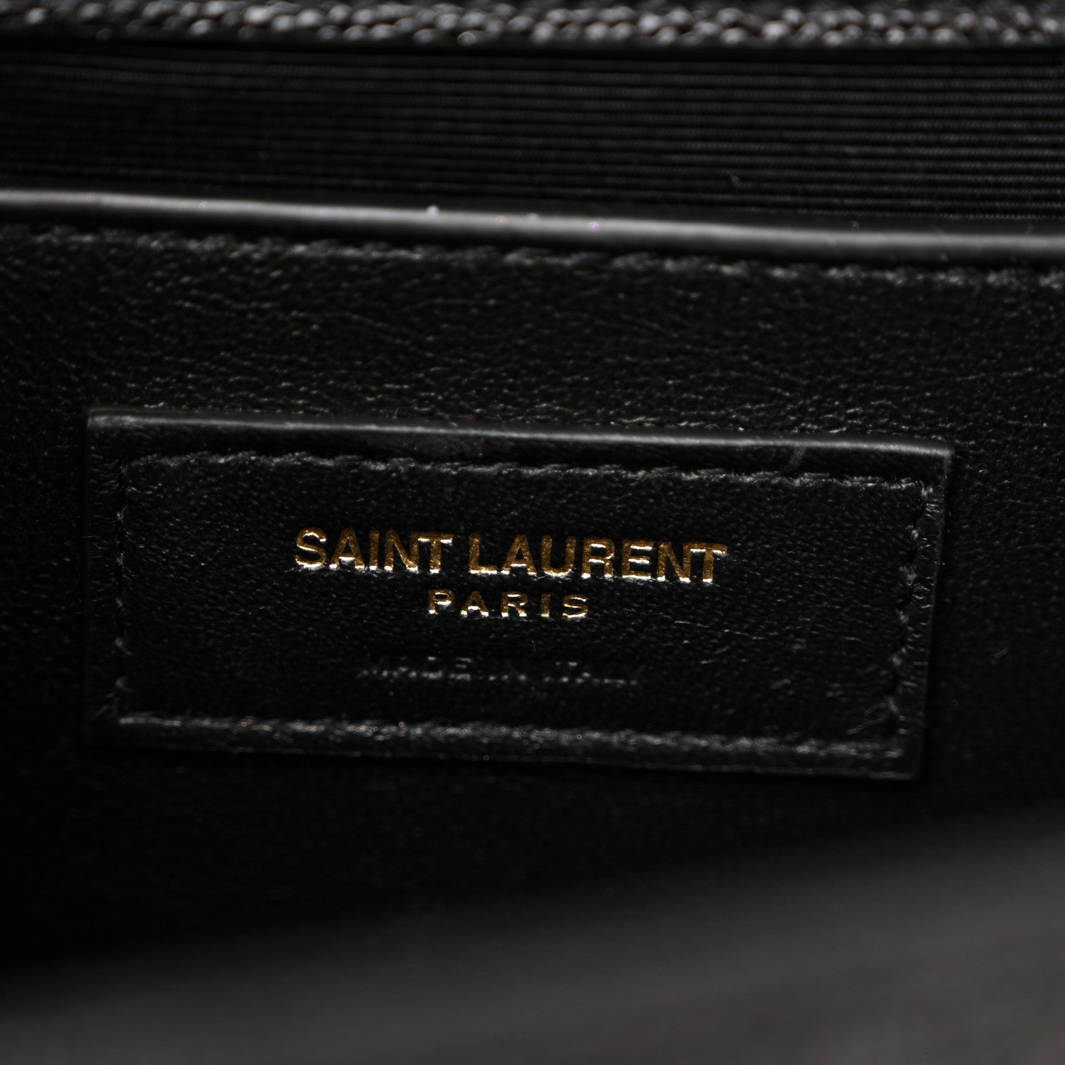 Saint Laurent Grain De Poudre Textured Mixed Matelasse Triquilt Medium Monogram Satchel Black 6 of 11