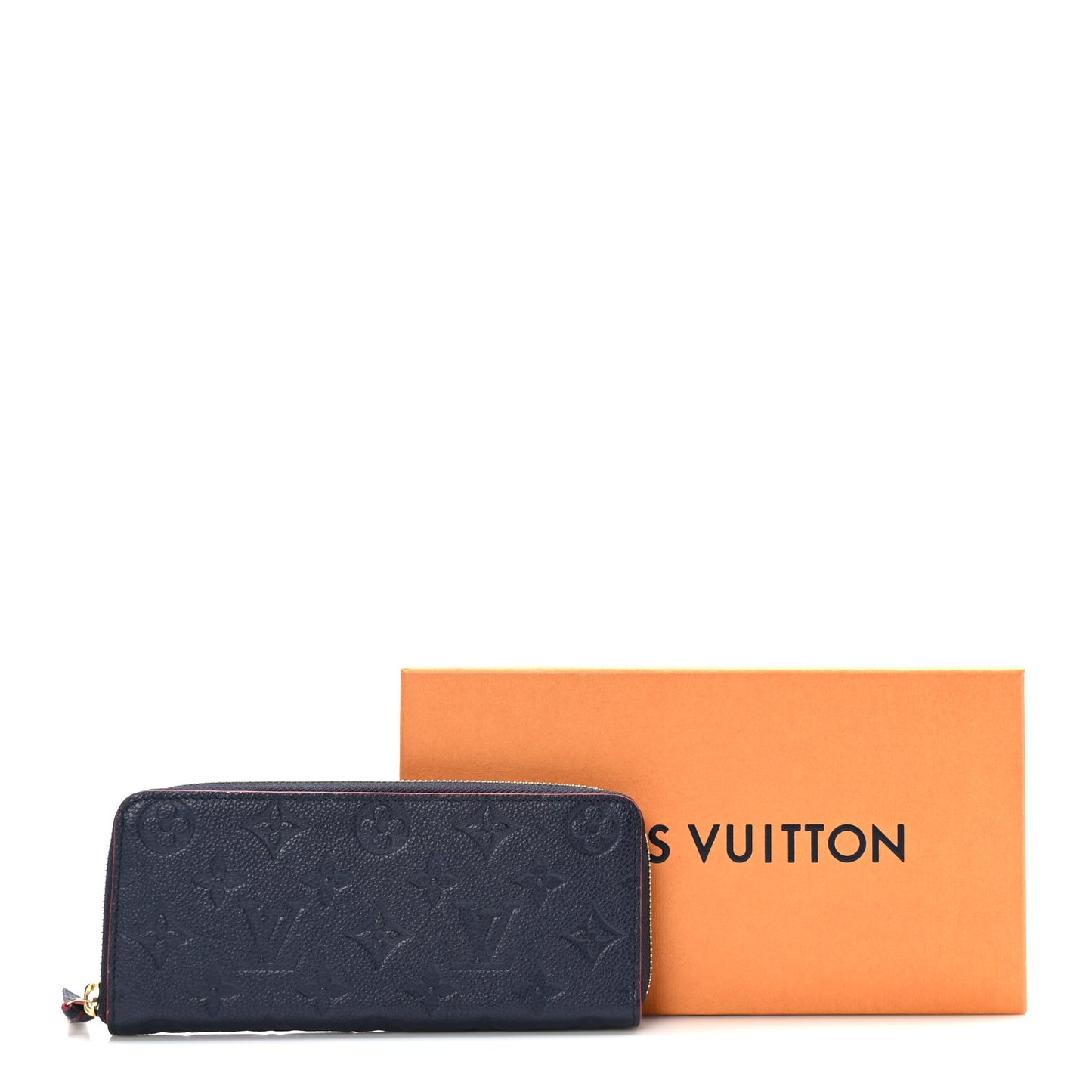 Empreinte Clemence Wallet Marine Rouge