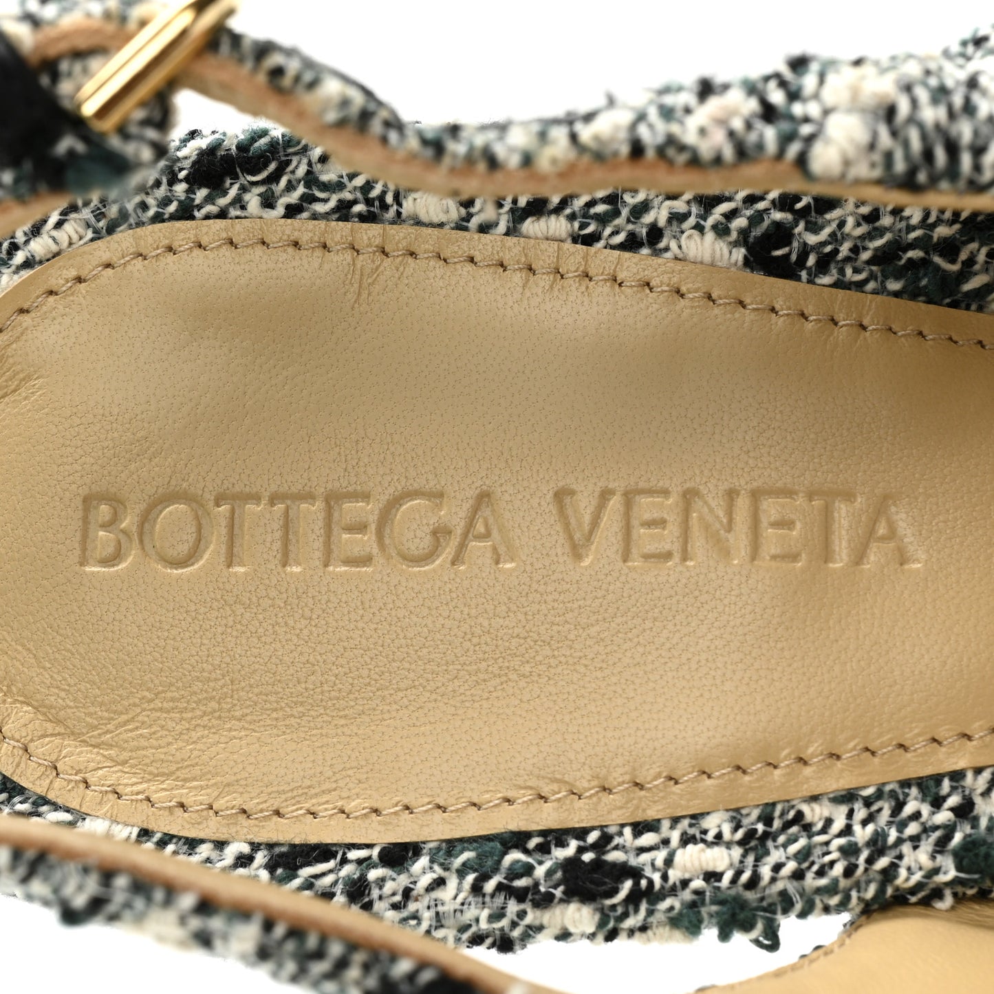 Terrazzo Boucle Slingbacks 40 Green Marble