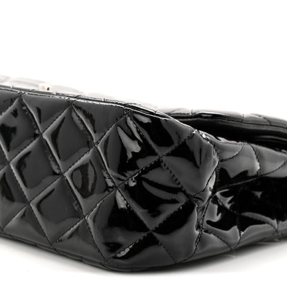 Chanel Patent Quilted Jumbo Double Flap Black 10 of 11