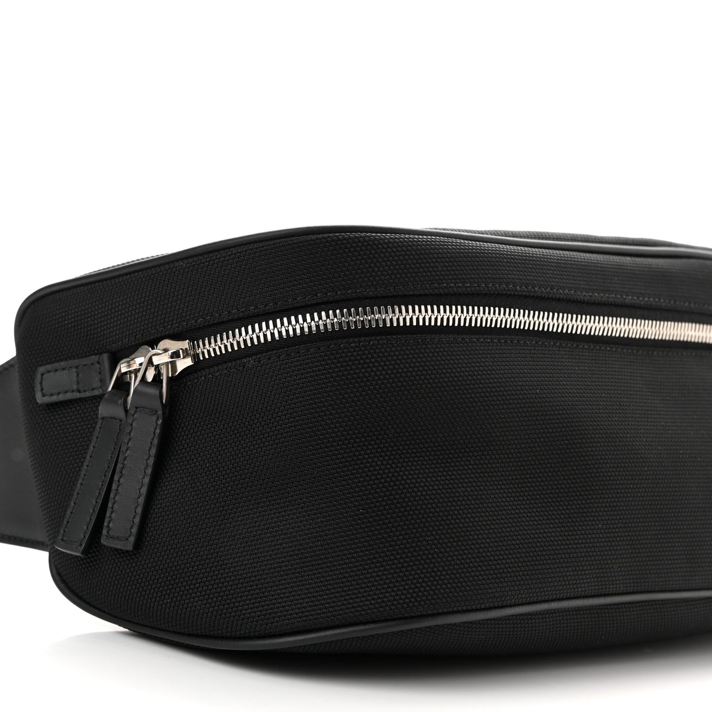 Techno Canvas Web Large Belt Bag Black