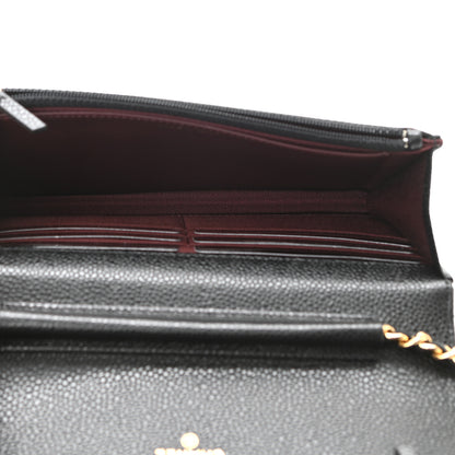 Chanel Caviar Quilted Wallet On Chain WOC Black 5 of 12
