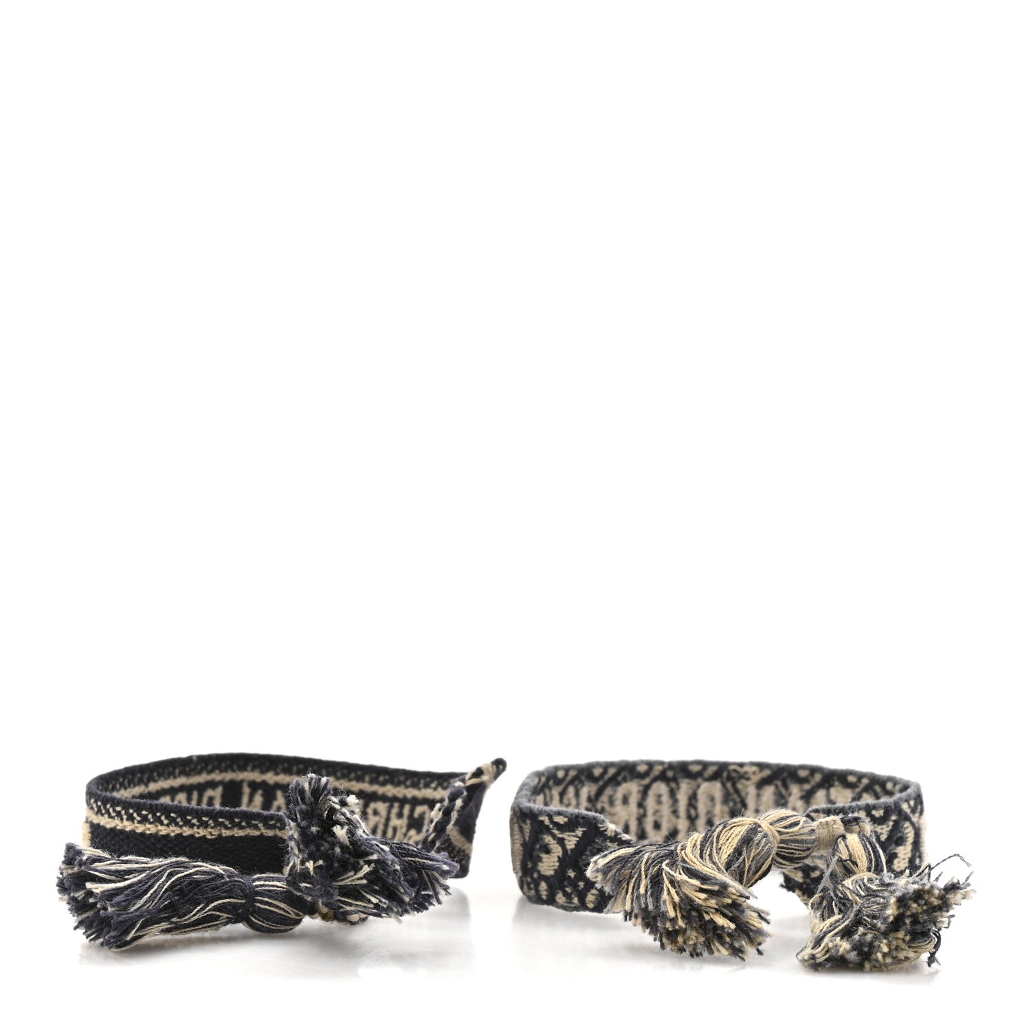 Christian Dior Woven Cotton J'Adior Friendship Bracelet Set Navy 3 of 4