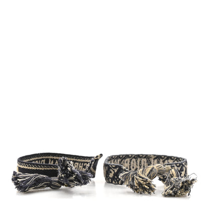 Christian Dior Woven Cotton J'Adior Friendship Bracelet Set Navy 3 of 4