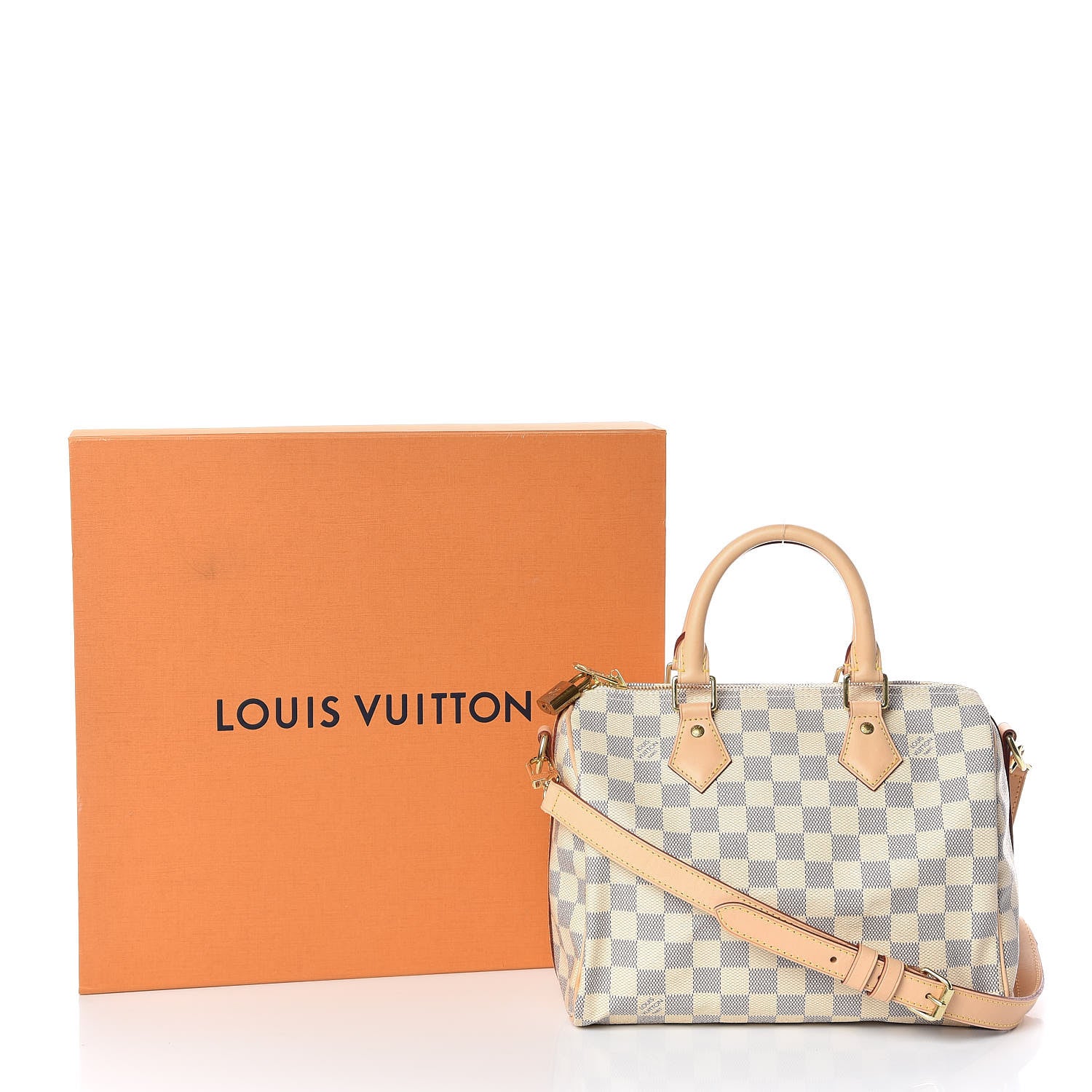 Louis Vuitton Damier Azur Speedy Bandouliere 25 10 of 10