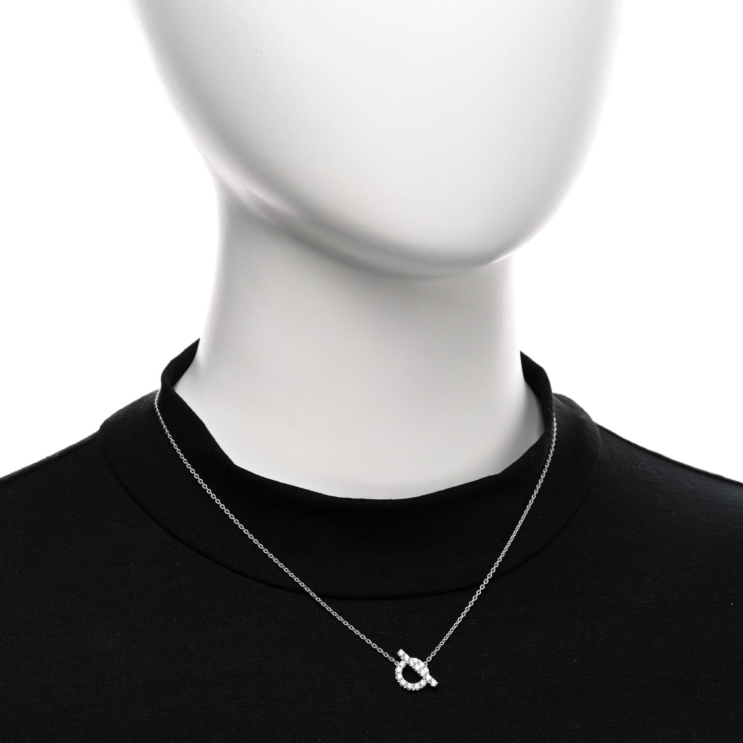 18K White Gold Diamond Finesse Pendant Necklace