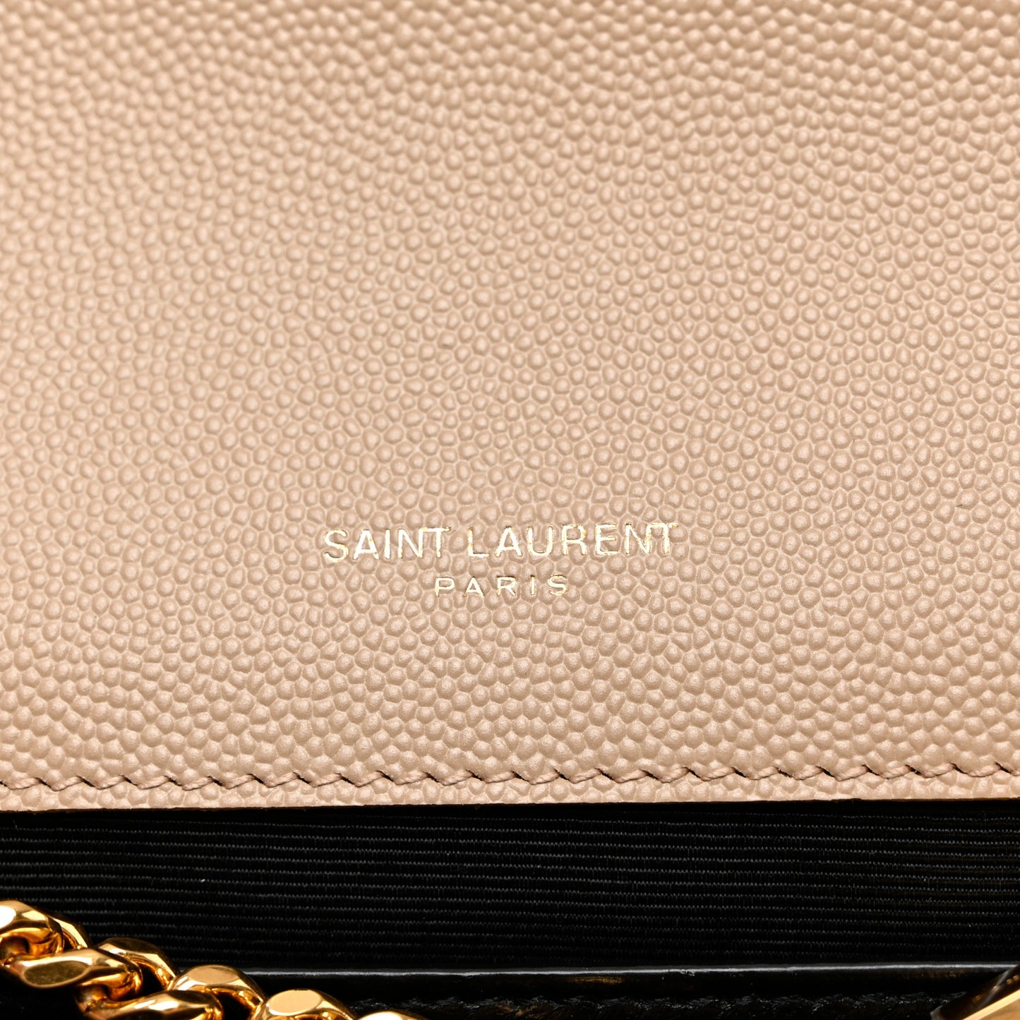 Grain De Poudre Medium Monogram Kate Satchel Dark Beige