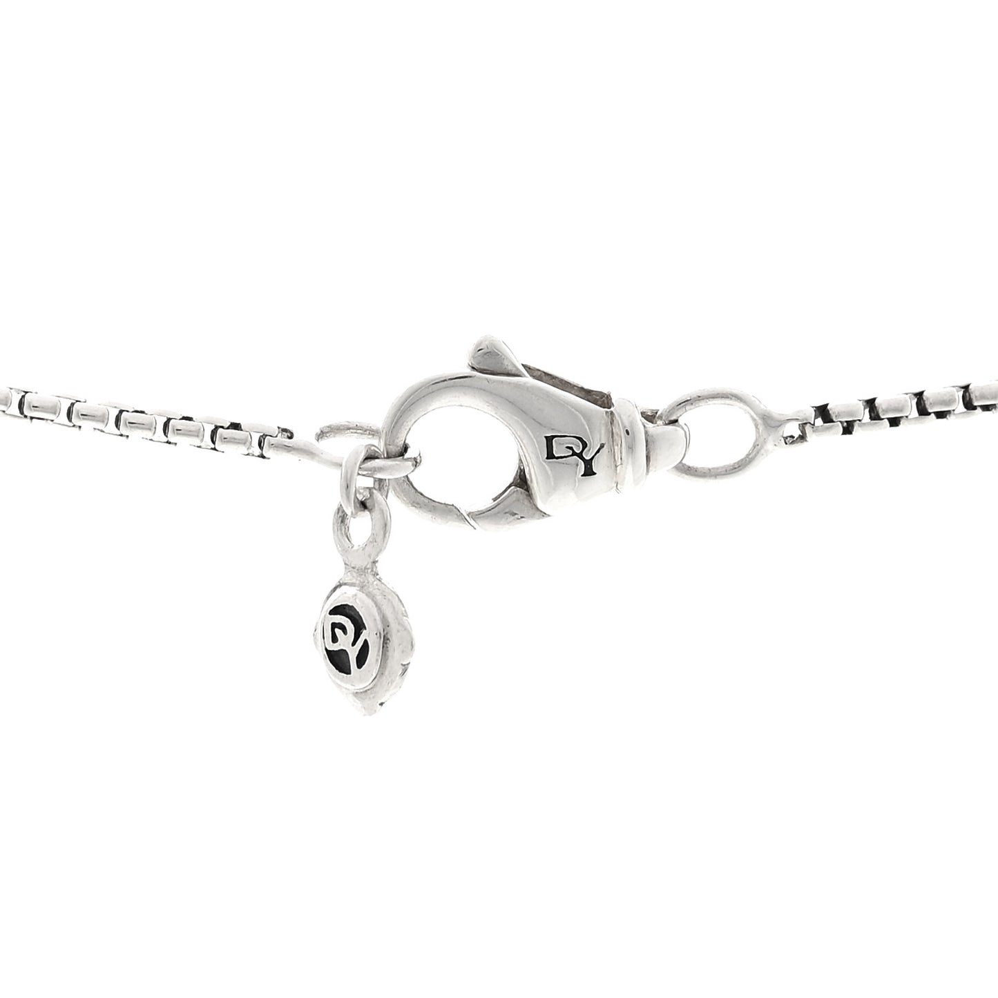 Sterling Silver Diamond Stax Rondelle Pendant Necklace
