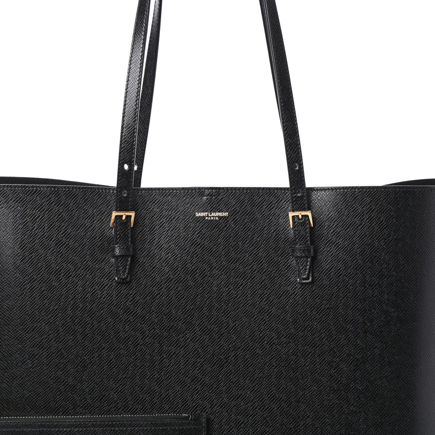 Calfskin Large Shopping Tote Black