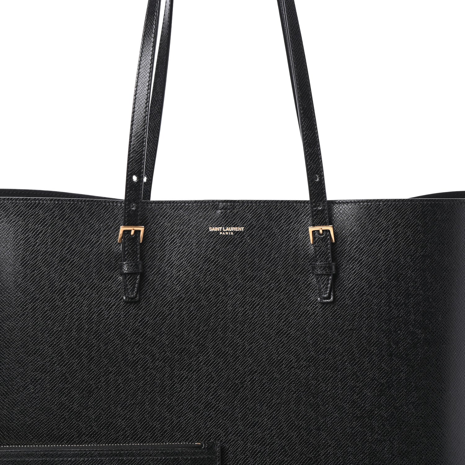 Saint Laurent Calfskin Large Shopping Tote Black 7 of 9