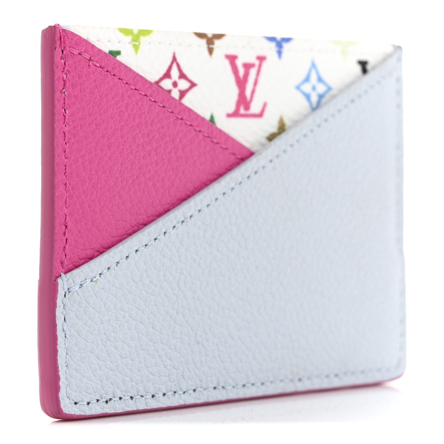 Louis Vuitton LV X TM Monogram Multicolor Criss-Cross Card Holder Kawaii Pink 3 of 8