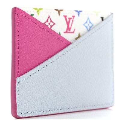 Louis Vuitton LV X TM Monogram Multicolor Criss-Cross Card Holder Kawaii Pink 3 of 8