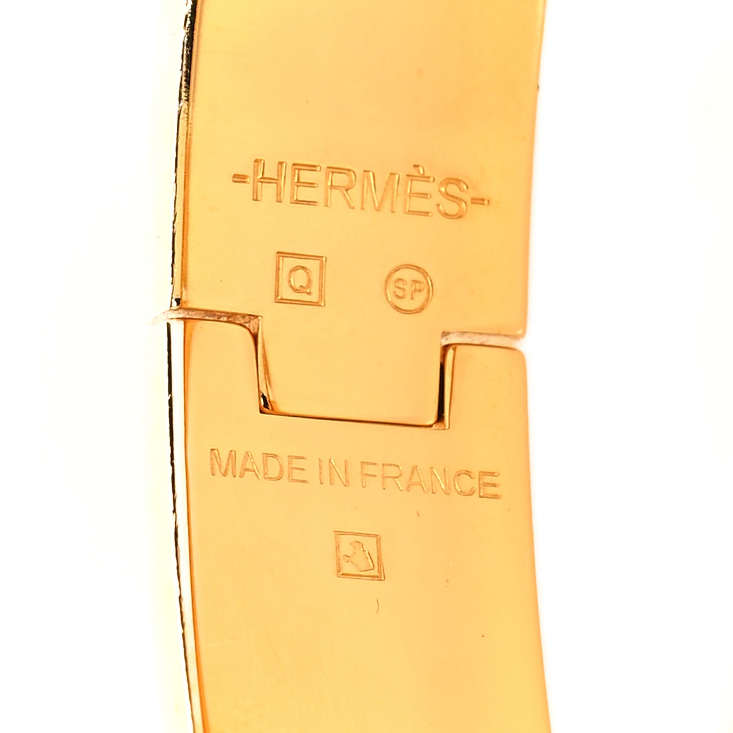 Enamel Narrow Clic Clac H Bracelet PM Emeraude