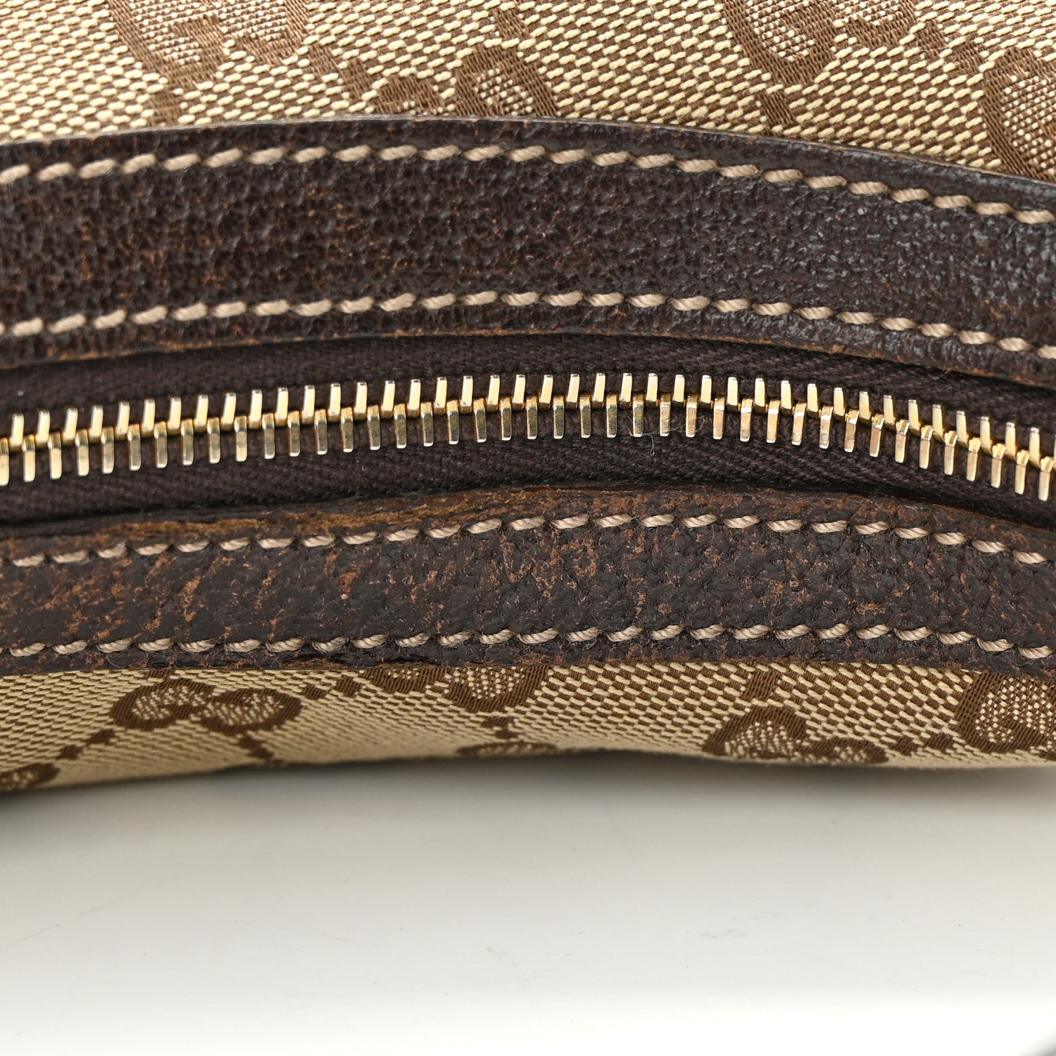 Gucci Monogram Charmy Hobo Brown 16 of 17