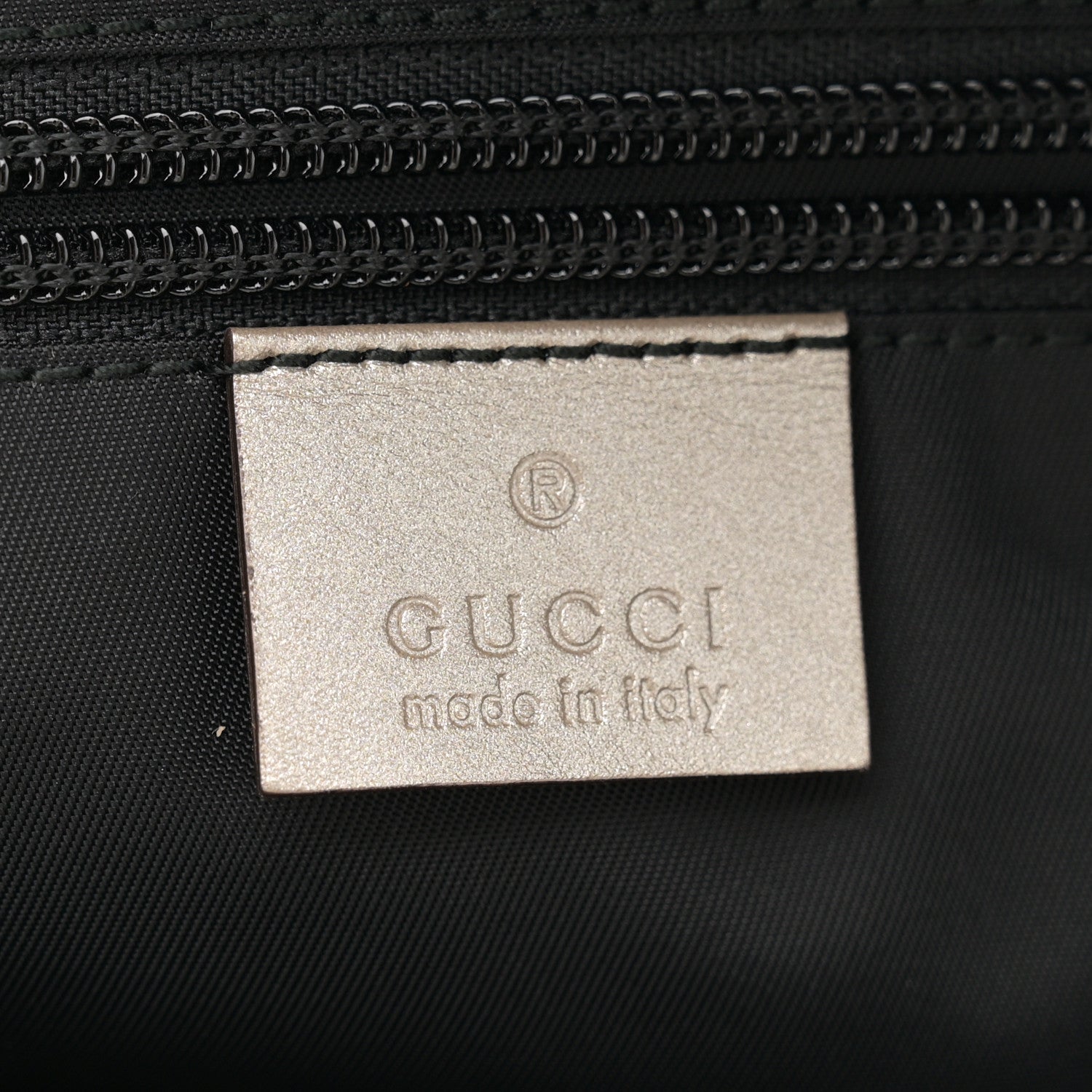 Gucci Imprime Monogram Medium Zippered Shopping Tote Silver 6 of 11