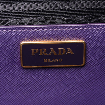 Prada Saffiano Lux Large Galleria Double Zip Tote Uva 7 of 14