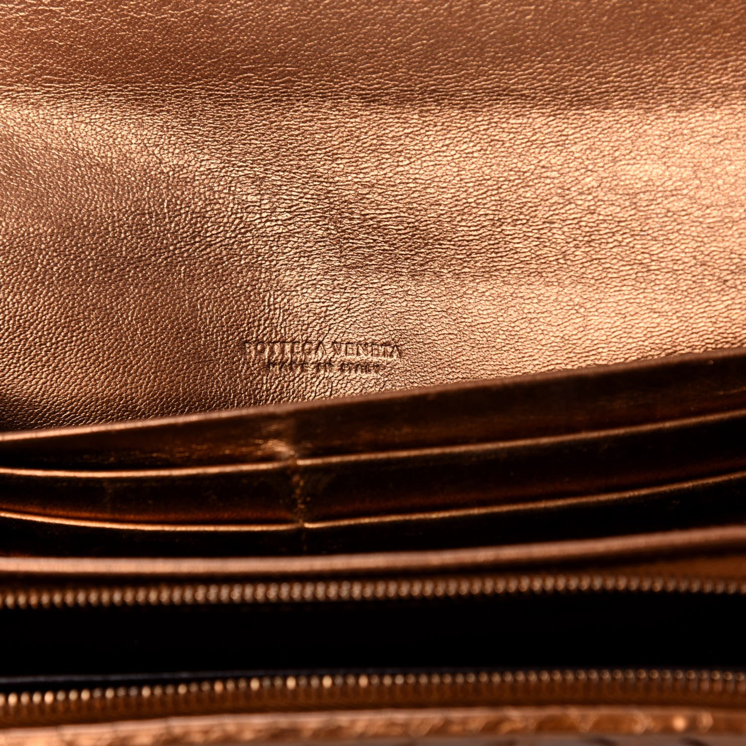 Bottega Veneta Nappa Intrecciato Continental Wallet New Bronze 6 of 8