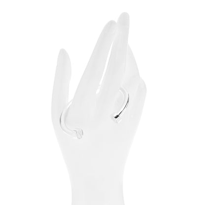 Tiffany Sterling Silver Return to Tiffany Narrow Circle Edge Cuff Bracelet 2 of 4
