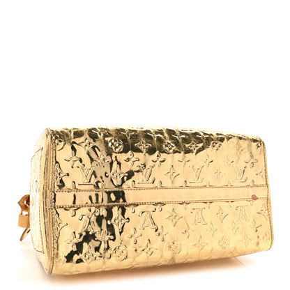 Louis Vuitton Monogram Miroir Speedy 35 Gold 4 of 19