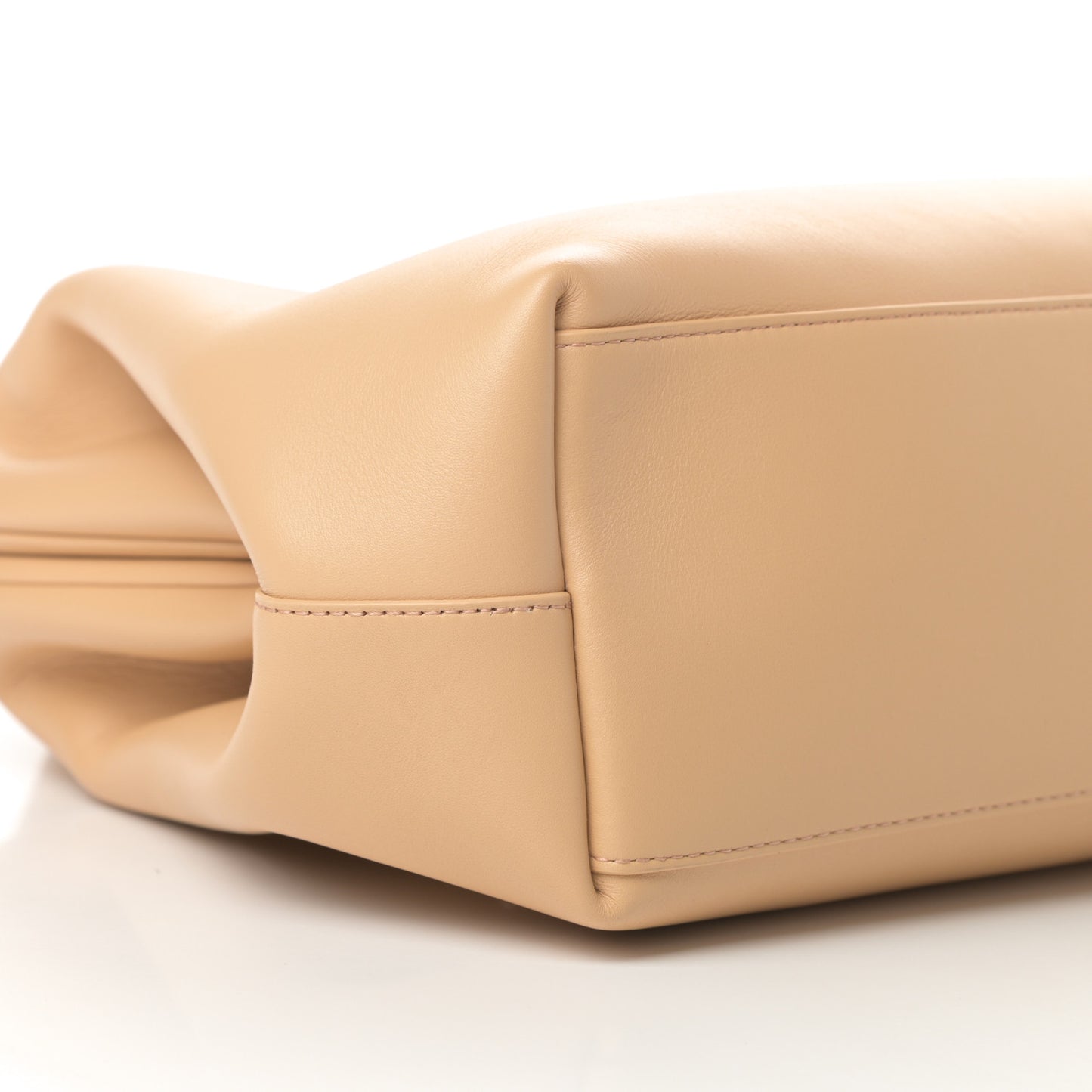 Calfskin Medium The Point Triangle Bag Almond