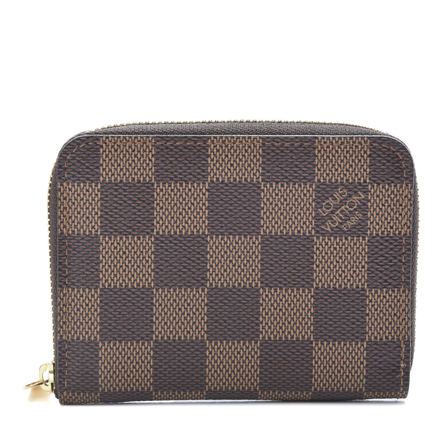 Damier Ebene Zippy Coin Purse Rose Ballerine