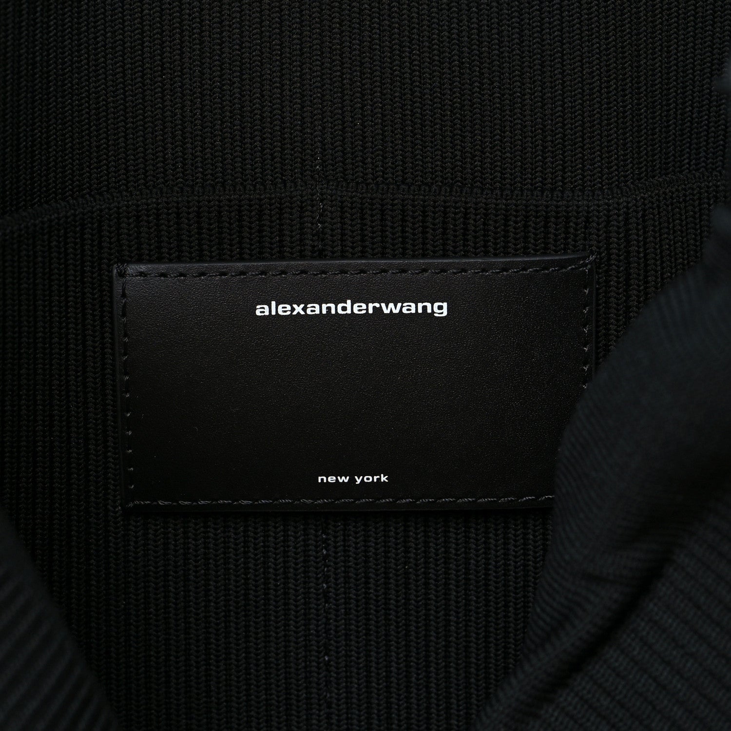 Alexander Wang Ribbed Knit Large Ryan Bag Black 5 of 7