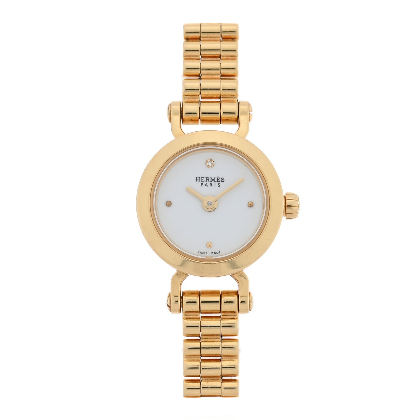 18K Yellow Gold Diamond 16mm Faubourg Quartz Watch