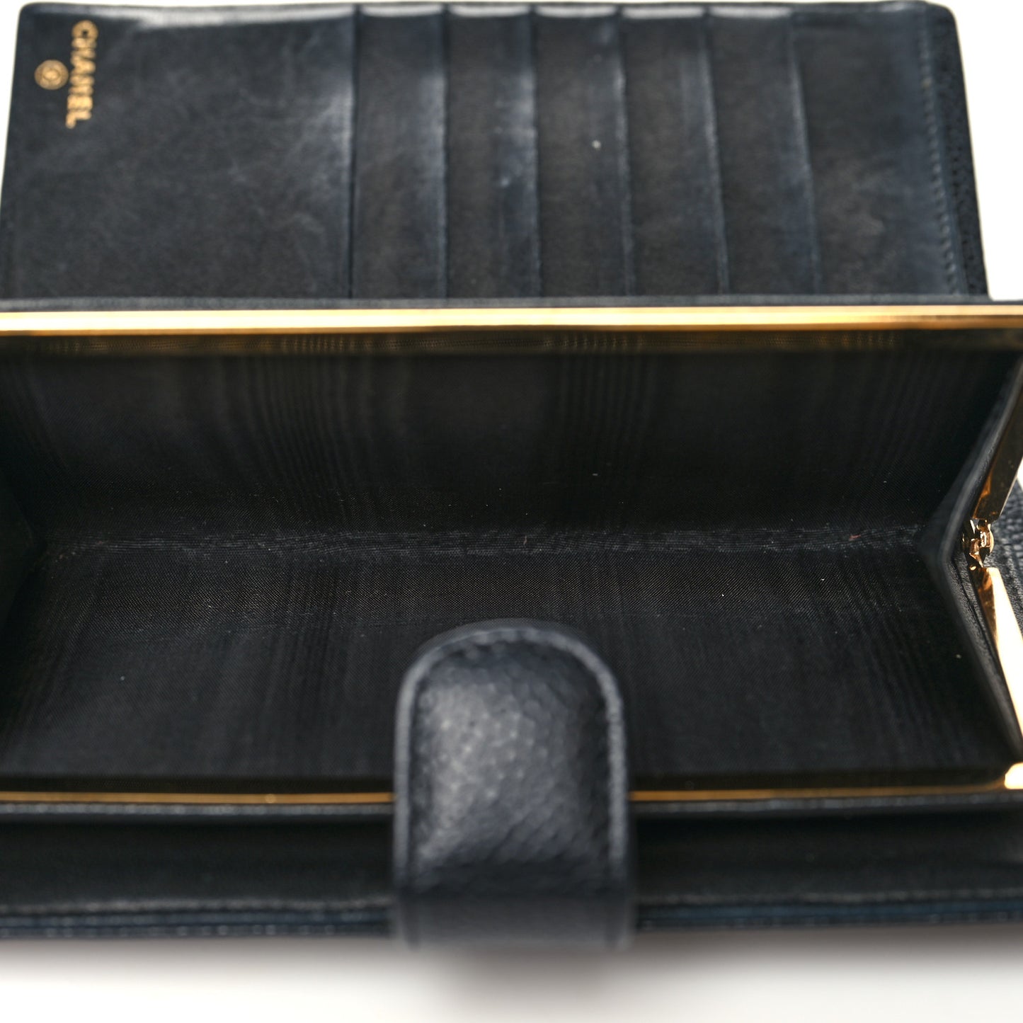 Caviar Timeless CC French Wallet Black