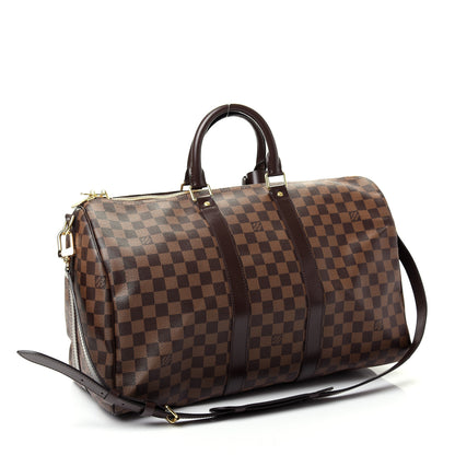 Louis Vuitton Damier Ebene Keepall Bandouliere 45 2 of 13