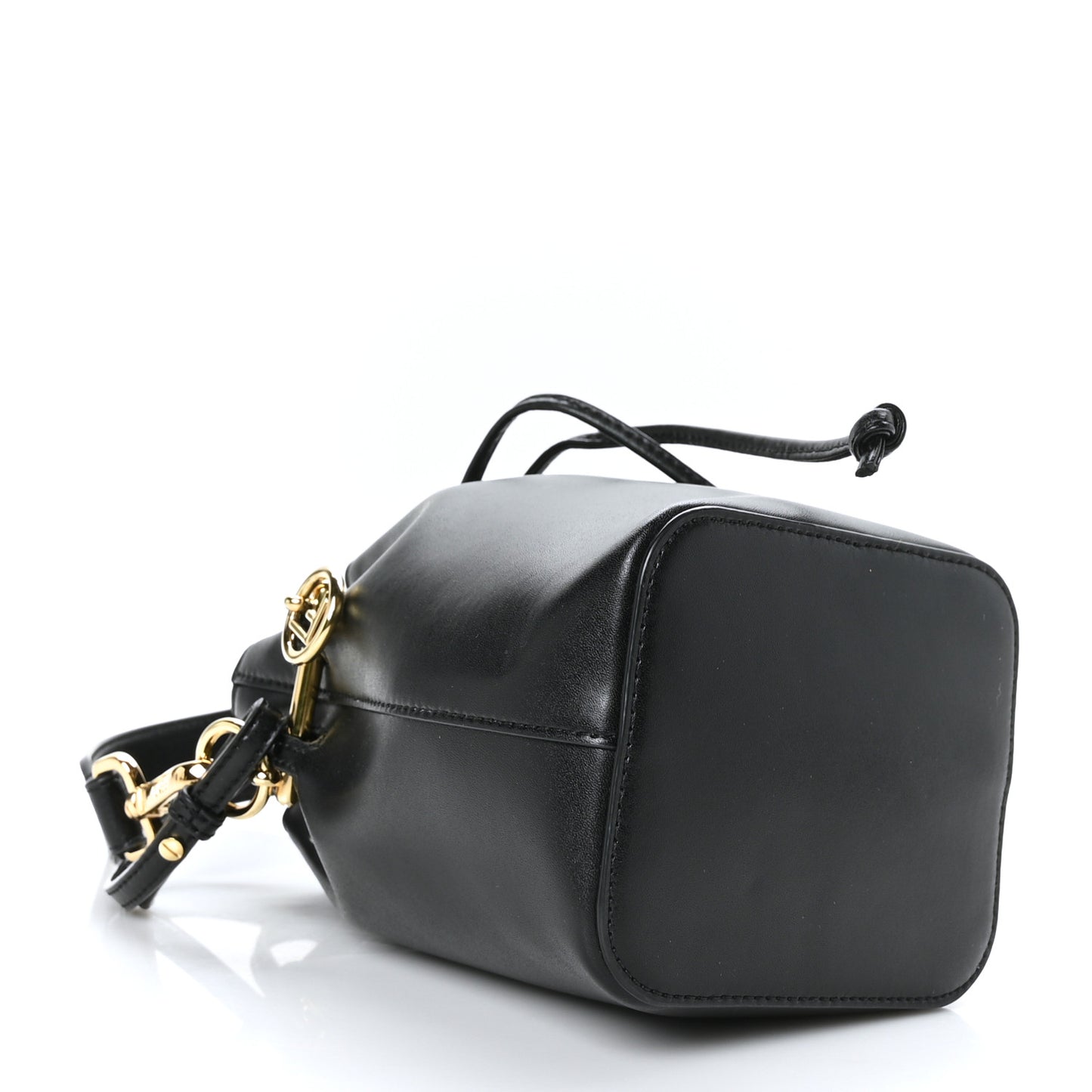 Vitello Liberty Lucido F is Fendi Mini Mon Tresor Bucket Bag Black