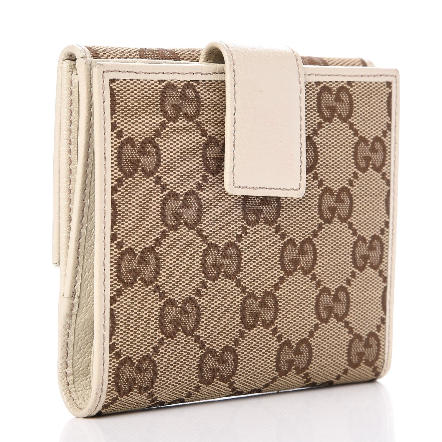 Gucci Monogram Princy Compact French Flap Wallet Off White 3 of 9