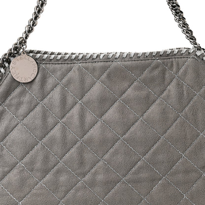Stella McCartney Shaggy Deer Quilted Small Falabella Tote Light Grey 7 of 9