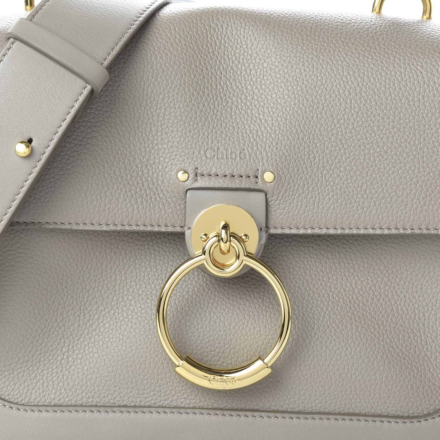 Chloe Calfskin Small Tess Day Bag Motty Grey 9 of 9