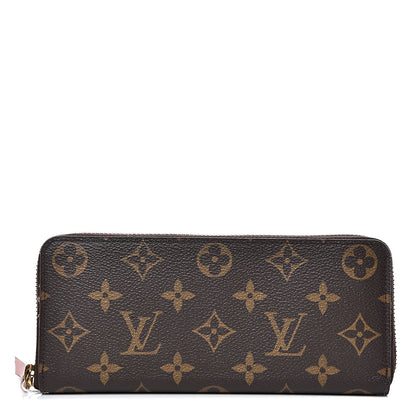Louis Vuitton Monogram Clemence Wallet Rose Ballerine 1 of 13