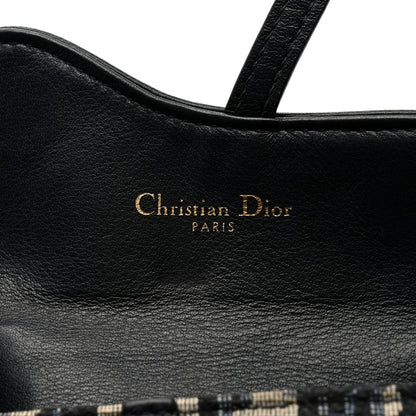 Christian Dior Oblique Nano Saddle Chain Pouch Blue 6 of 8