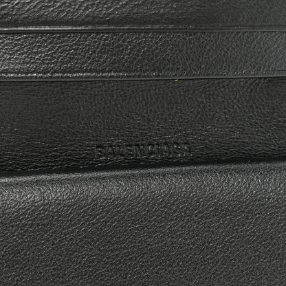 Balenciaga Grained Calfskin Essential Coin Case Card Holder Black 7 of 11
