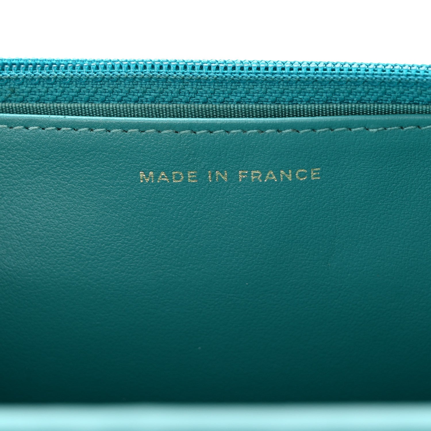 Chanel Caviar Quilted Boy Wallet On Chain WOC Light Blue 7 of 13
